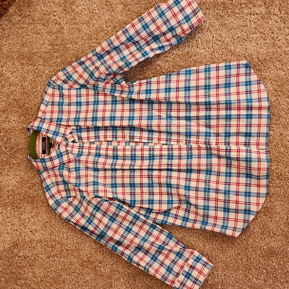Women's Button Down Dress Shirt; 3/4 Sleeve; Large; Never Worn